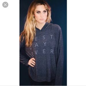 Good hYOUman Best Day Ever Gray Hoodie